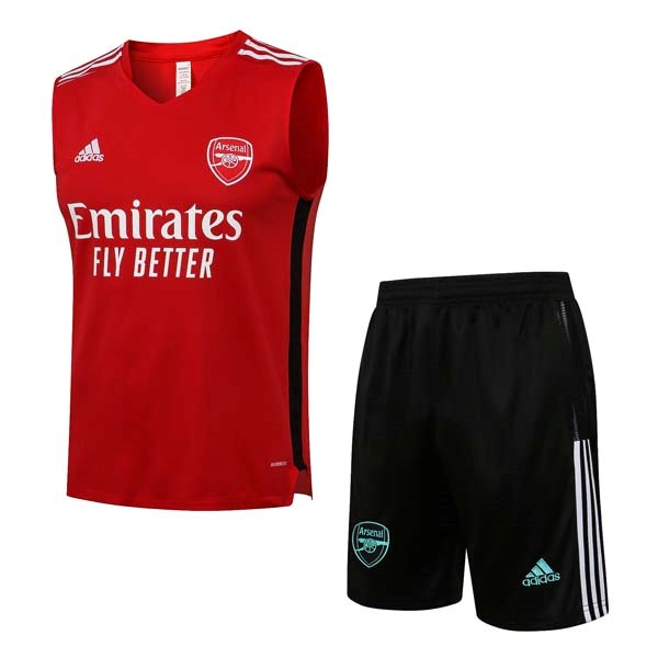 Trikot Arsenal Ärmellos Anzüge 2022 Rote Schwarz Günstige Fußballtrikots